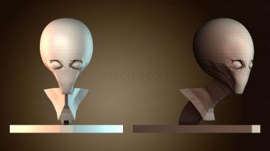 3D модель Голова пришельца 2 (STL)