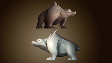 3D модель Медведь монстр (STL)