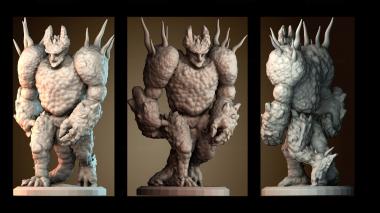 3D модель Земляной Демон Монстр Глумхейвена (STL)