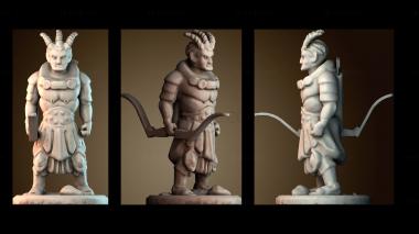 3D модель Лучник из Инокса — монстр из Мрачной гавани (STL)