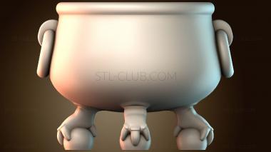3D модель Котел на ножках лапах (STL)