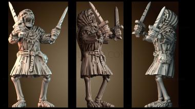 3D модель Средневековый скелет (STL)