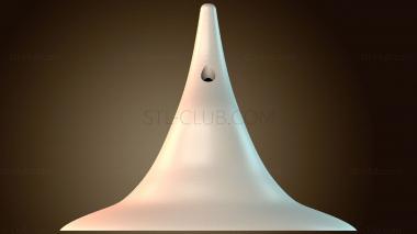 3D модель Серьги в виде ведьминой шляпы (STL)