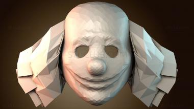 3D модель Страшная маска клоуна (STL)