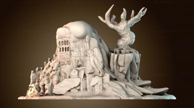 3D модель Остров Чтулху (STL)