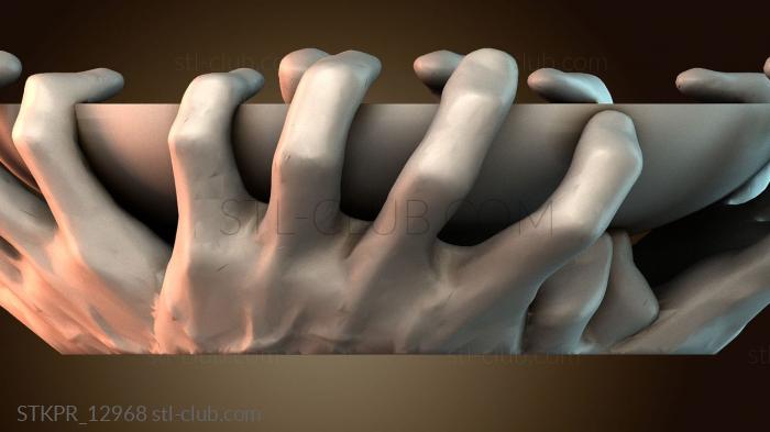 Статуэтки упрощенные Руки держат миску