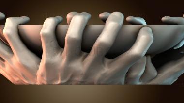 3D модель Руки держат миску (STL)