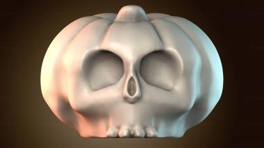 3D модель Тыквенный череп (STL)
