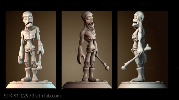 Статуэтки упрощенные Стилизованный зомби