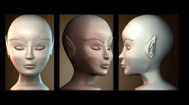 3D модель Голова феи самки (STL)