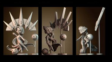 3D модель Прекрасная маленькая принцесса дьяволица (STL)