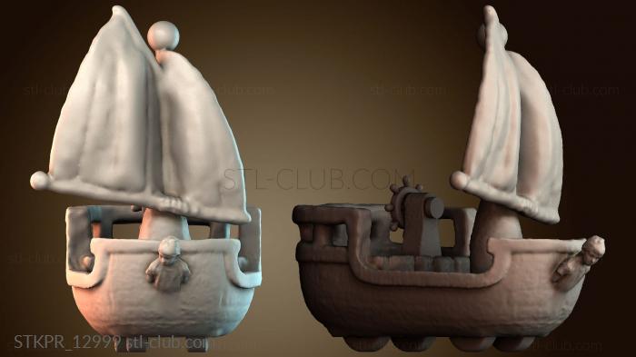 Статуэтки упрощенные Пиратский корабль