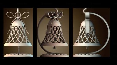 3D модель Украшение колокольчик с подставкой (STL)