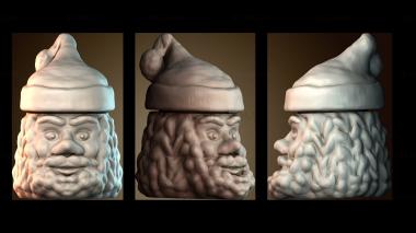 3D модель Рождественская коробка Санта Клауса (STL)