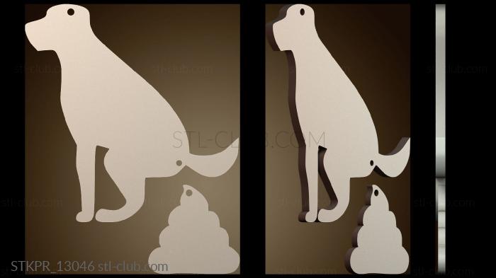 Статуэтки упрощенные Украшение в виде какающей собаки