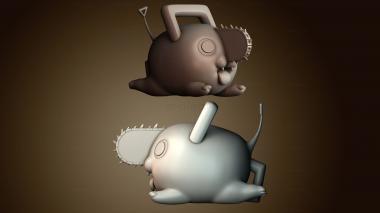 3D модель Почита Человек бензопила (STL)