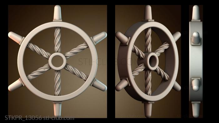 Статуэтки упрощенные Подвеска в виде корабельного штурвала