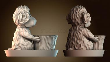 3D модель Собака садовник — горшок для рассады (STL)