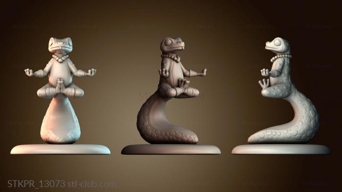 Статуэтки упрощенные Медитирующая ящерица