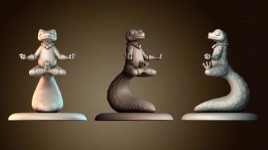 3D модель Медитирующая ящерица (STL)