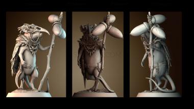 3D модель Мышь палка Шаман (STL)