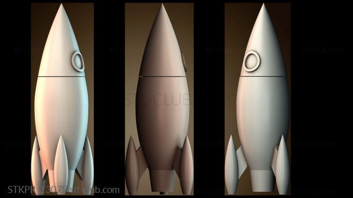 Статуэтки упрощенные Игрушка ракета съемная