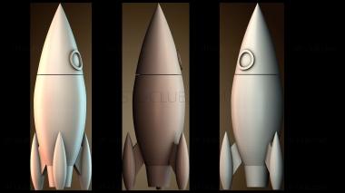 3D модель Игрушка ракета съемная (STL)