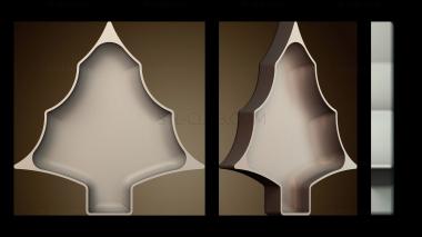 3D модель Тарелка для рождественской елки (STL)