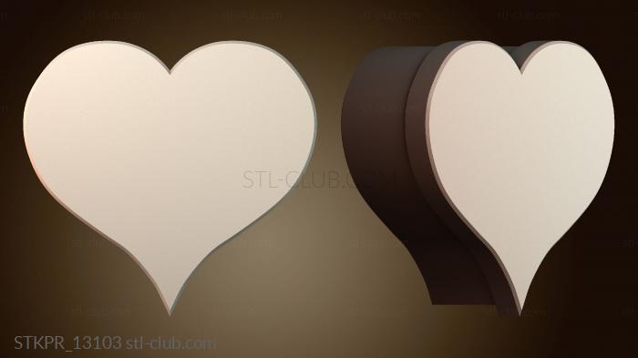 Статуэтки упрощенные Подарочная коробка в форме сердца