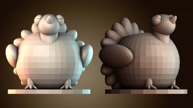 3D модель Подставка для ручек в виде индейки (STL)