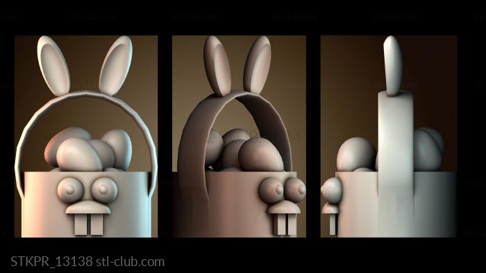 Статуэтки упрощенные Пасхальная корзина