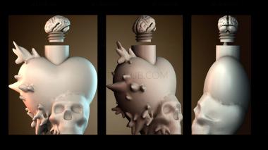 3D модель Бутылка для любовного письма (STL)