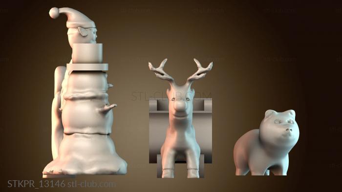 Статуэтки упрощенные Рождественский набор