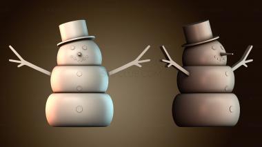 3D модель Снеговик (STL)