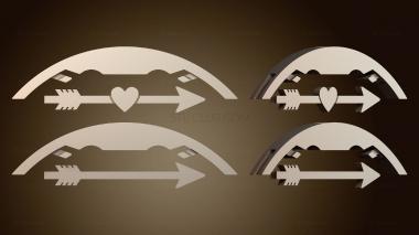 3D модель Лук и стрелы (STL)