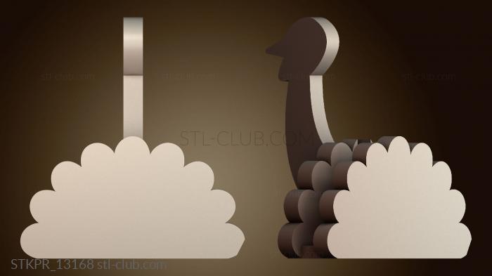 Статуэтки упрощенные Салфетница с индейкой