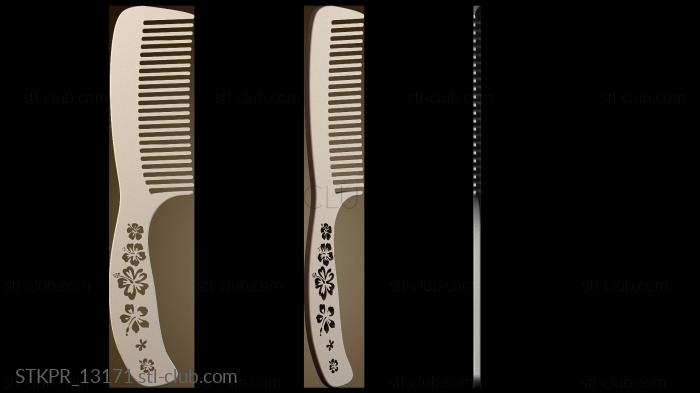 Статуэтки упрощенные Гребень для волос с цветами