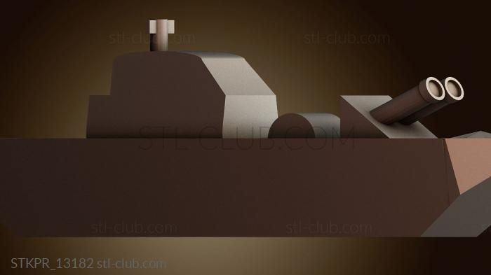 Статуэтки упрощенные Игрушечный линкор