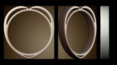 3D модель Кольцо в форме сердца (STL)