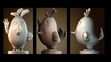 3D модель Матильда Angry birds (STL)