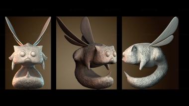 3D модель Пушистая Жужжащая (STL)