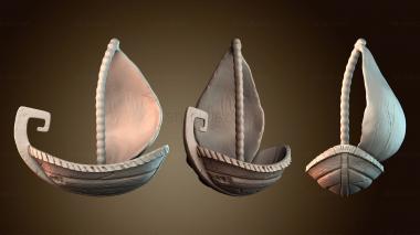 3D модель Стилизованный парусник (STL)