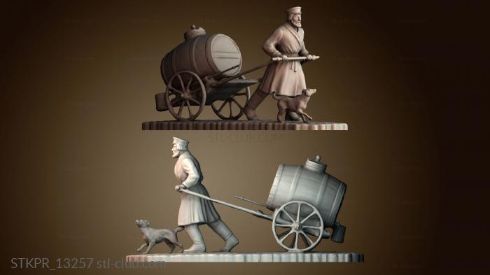 Статуэтки упрощенные Памятник петербургским водовозам