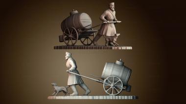 3D модель Памятник петербургским водовозам (STL)