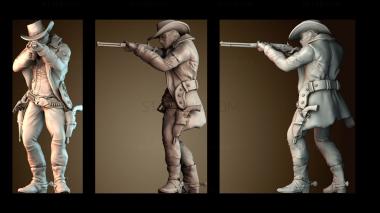 3D модель Бандит снайпер Дикого Запада (STL)