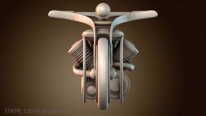 Статуэтки упрощенные Мотоцикл в стиле стимпанк