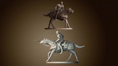 3D модель Конные рыцари (STL)