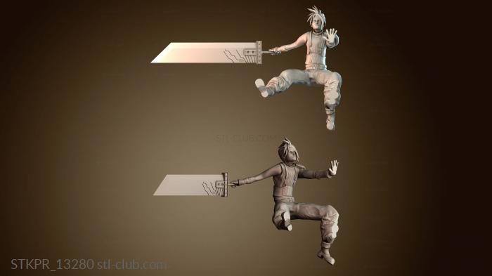 Статуэтки упрощенные Клауд Страйф