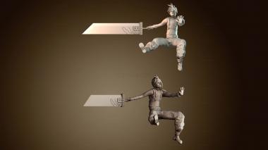 3D модель Клауд Страйф (STL)