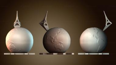 3D модель Земля Париж (STL)